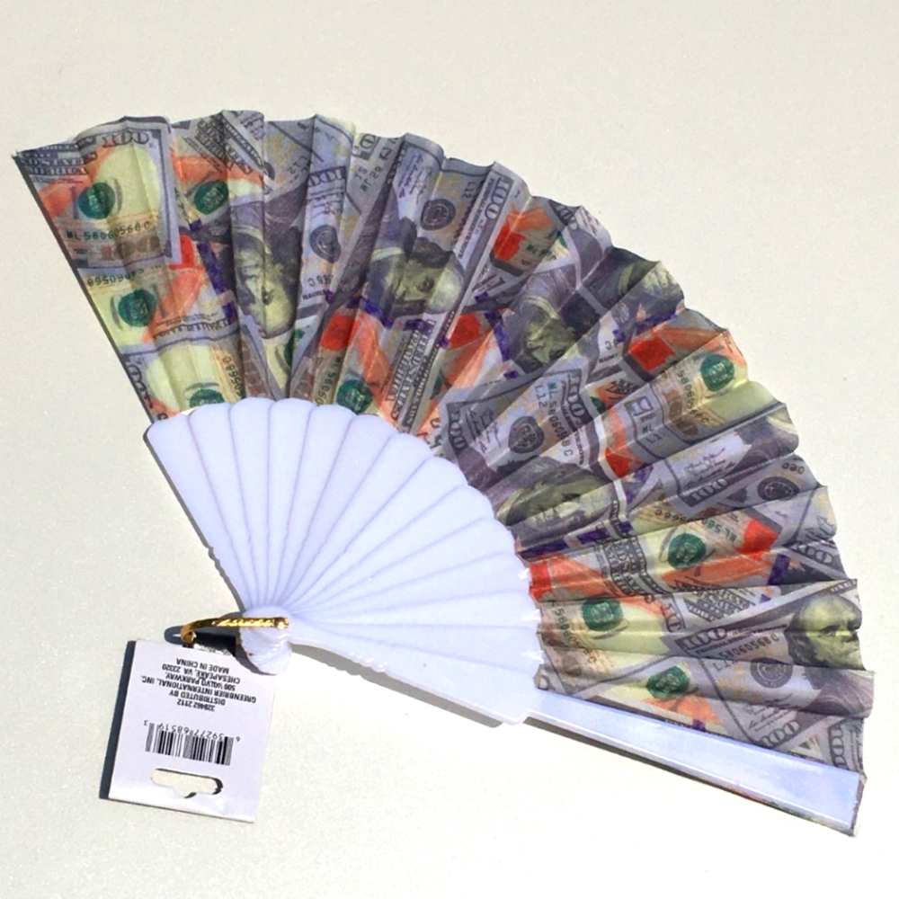 Money Fan Bank Note Foldable Green $100 Dollar Bills